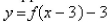 Select the correct Answer for each question. -Suppose that the graph of is given   is given.Describe how the graph of the function   can be obtained from the graph of   A) Shift the graph 3 units to the right and 3 units down. B) Shift the graph 3 units to the right and 3 units up. C) Shift the graph 3 units to the left and 3 units down. D) Shift the graph 3 units to the left and 3 units up. E) None of these
