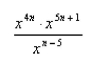 Use the Law of Exponents to rewrite and simplify the expression.  