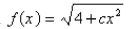 The function   is graphed below.  