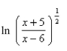 Use the laws of logarithms to expand the expression.  