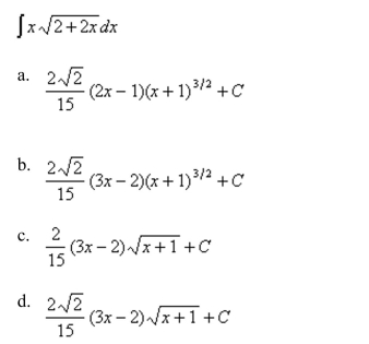 Use a table of integrals to evaluate the integral.