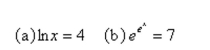 Solve each equation for x.