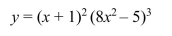 Use logarithmic differentiation to find the derivative of the function.