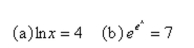 Solve each equation for x.