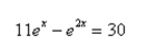 Solve the equation for x.
