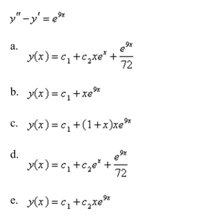 Solve the differential equation using the method of variation of parameters.