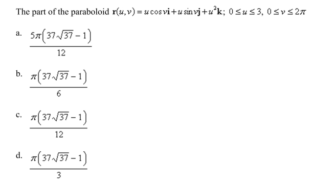 Find the area of the surface.