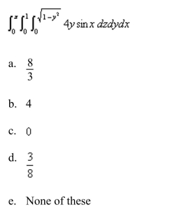 Calculate the iterated integral.  <div style=padding-top: 35px> 