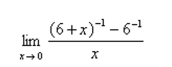 Evaluate the limit.