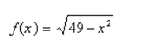 Find the domain of the function.