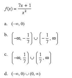 Find the domain of the function.