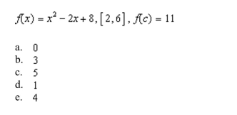 the value of c guaranteed by the Intermediate Value Theorem.