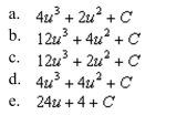 the indefinite integral