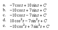 the indefinite integral
