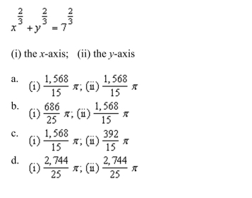 the disk or shell method to find the volume of the solid generated by revolving the region in the first quadrant bounded by the graph of the equation about the given line.