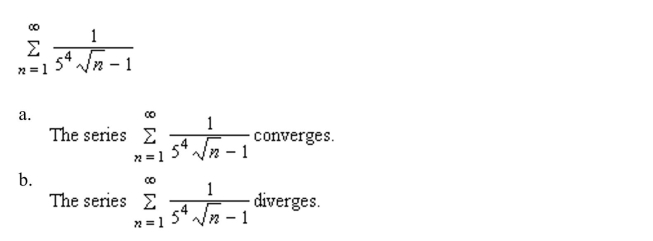 the Direct Comparison Test to determine the convergence or divergence of the series