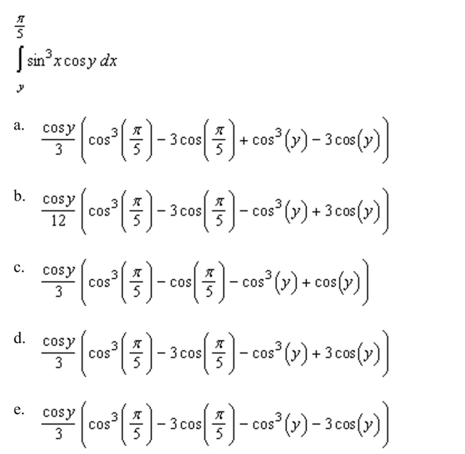 Evaluate the following integral.