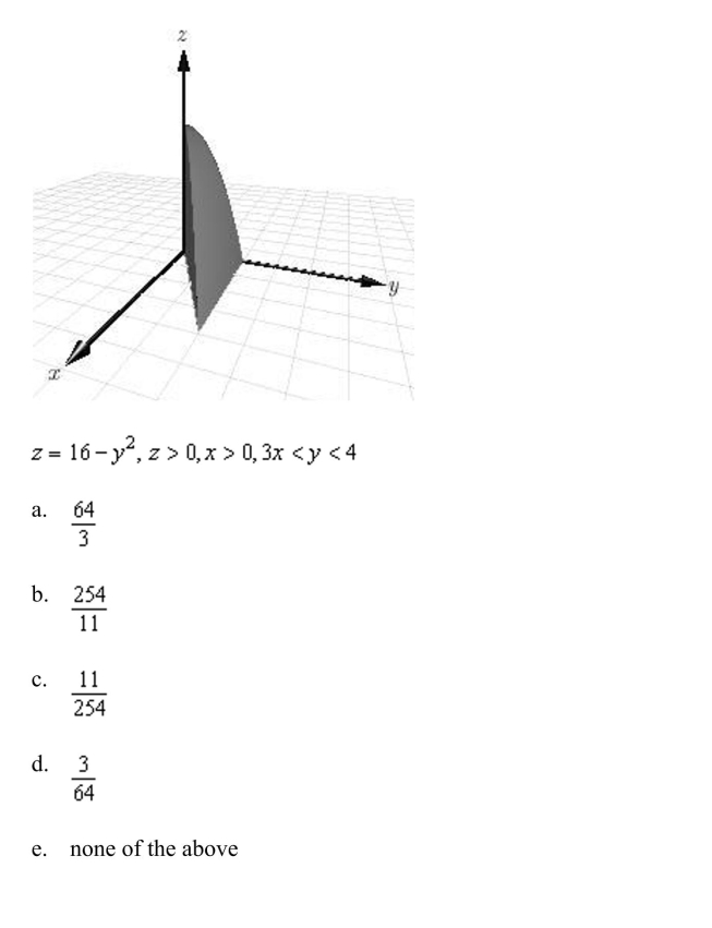 a double integral to find the volume of the indicated solid.
