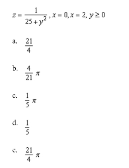 up and evaluate a double integral to find the volume of the solid bounded by the graphs of the equations given below.