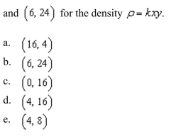 the center of mass of the rectangular lamina with vertices