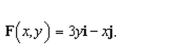 Sketch the vector field