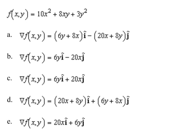 the gradient vector for the scalar function. (That is, find the conservative vector field for the potential function.)