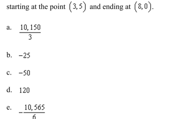 Calculate the line integral along