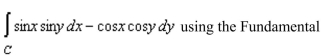 Evaluate the line integral