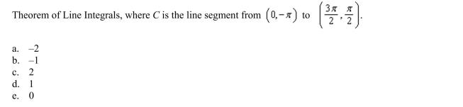 Evaluate the line integral