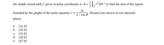 15. Use a computer algebra system and the result The area of a plane region bounded by