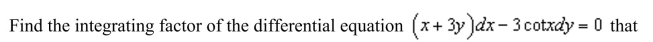 is a function of x or y alone.
