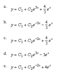 Solve the differential equation coefficients.