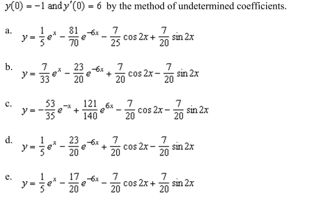 Solve the differential equation
