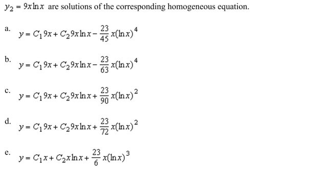 Solve the differential equation