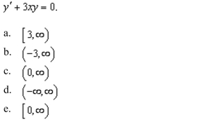 the interval of convergence for the solution of the differential equation