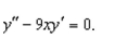 Solve the differential equation
