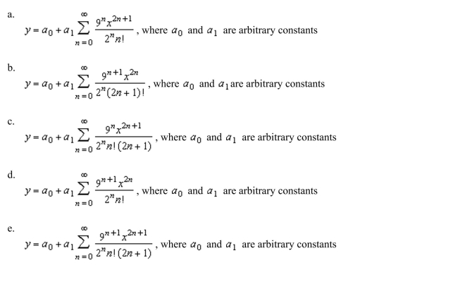 Solve the differential equation