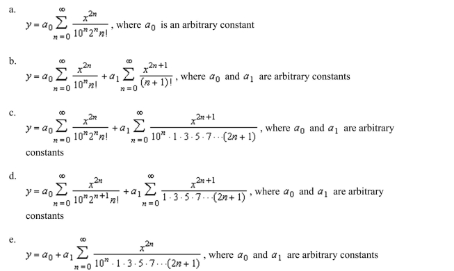 Solve the differential equation
