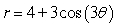 Test the graph of the following equation for symmetry with respect to   the polar axis, and the pole.   A) The graph is symmetric with respect to   only. B) The graph is symmetric with respect to the polar axis only. C) The graph is symmetric with respect to the pole only. D) The graph is symmetric with respect to all three. E) The graph has no symmetries.