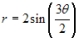  Find an interval for  \theta  for which the graph is traced only once.   A)     B)     C)     D)     E)     
