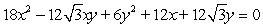 Rotate the axes to eliminate the xy-term in the following equation.   A)     B)     C)     D)     E)    