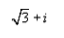 Represent the complex number below graphically.      A)       B)      C)      D)      E)    