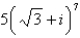 Use DeMoivre's Theorem to find the indicated power of the complex number. Write the result in standard form.   A)    B)    C)    D)    E)   