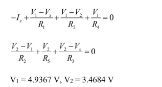 % Nodal Analysis Answers: