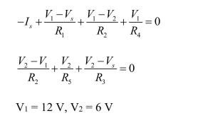 % Nodal Analysis Answers:
