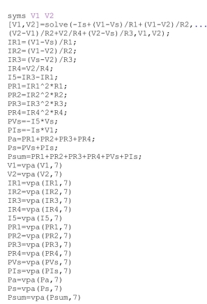 % Nodal Analysis Answers: