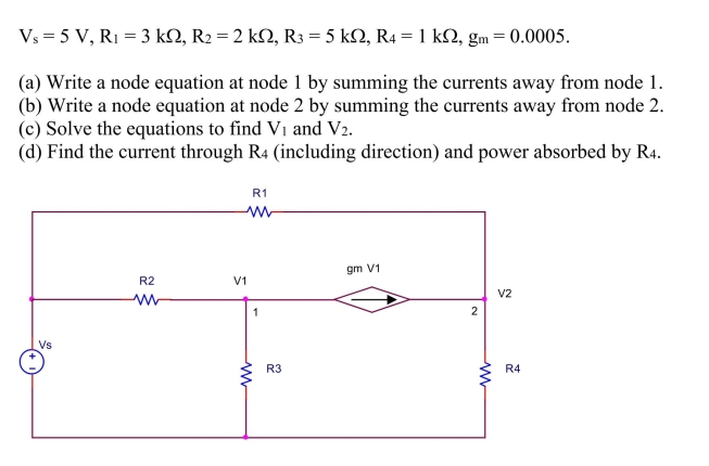 the circuit shown below, let