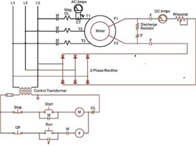   -In the accompanying figure, when the stator is energized, the rotor circuit must be open at all times.