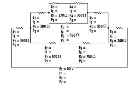 Figure 7-9   -In the accompanying figure, what is the value of E3? A)  3.250 V B)  3.375 V C)  3.500 V D)  3.625 V
