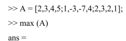 Find the corresponding MATLAB output: